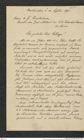 Nachlass Franz Steindachner, Brief von Carlos Berg an Franz Steindachner (10.09.1890), Inv.Nr. 35.01, Seite 1